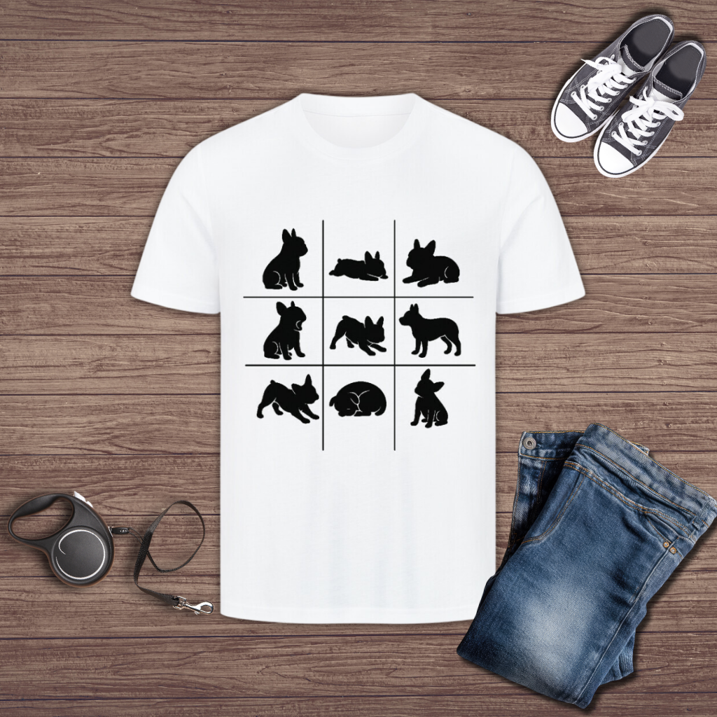 Nine Moods Of A Frenchie T-Shirt