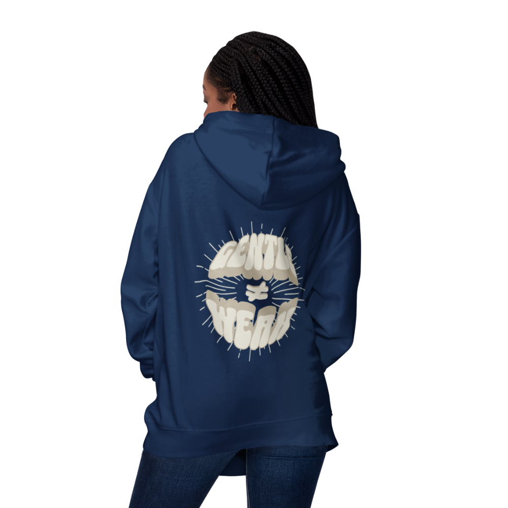 Gentle is not Weak Oversized Zipper Hoodie