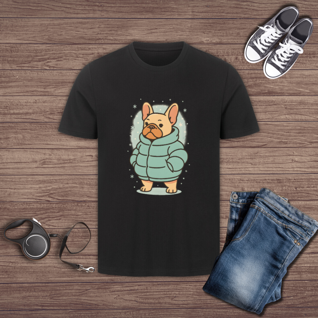 Frenchie In A Coat T-Shirt