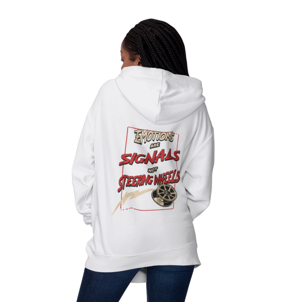 Feel It, Don´t Follow It Oversized Zipper Hoodie