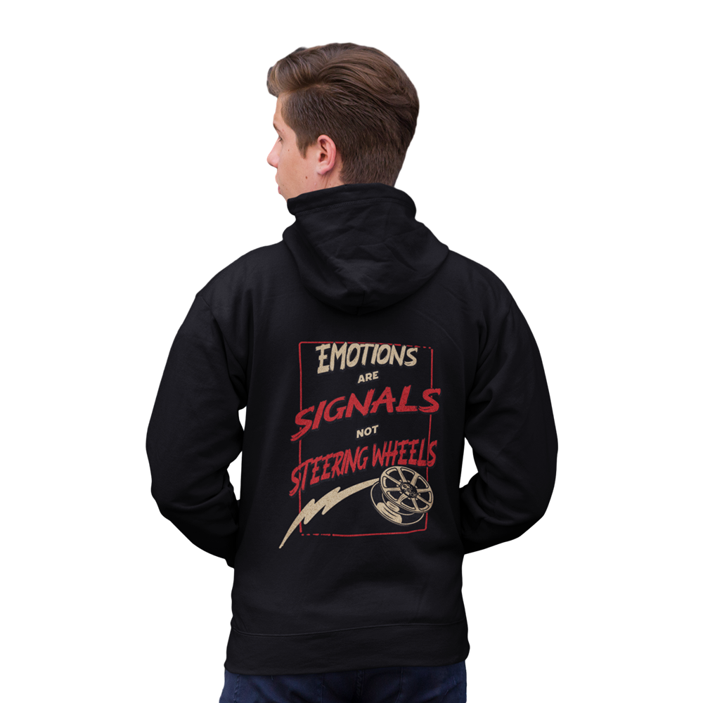 Feel It, Don´t Follow It Oversized Zipper Hoodie