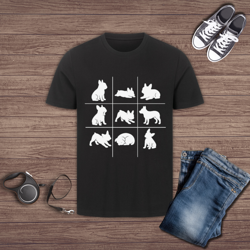 Nine Moods Of A Frenchie T-Shirt