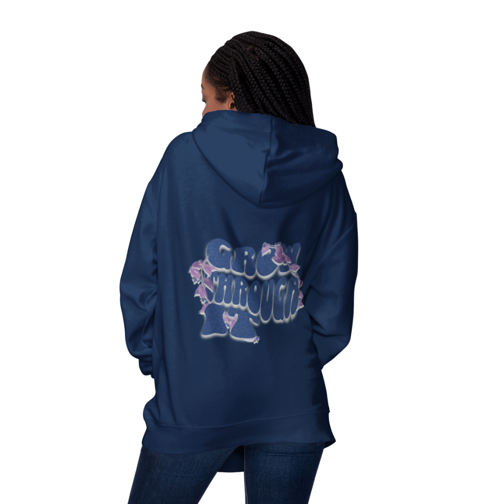 Grow Through It Oversized Zipper Hoodie