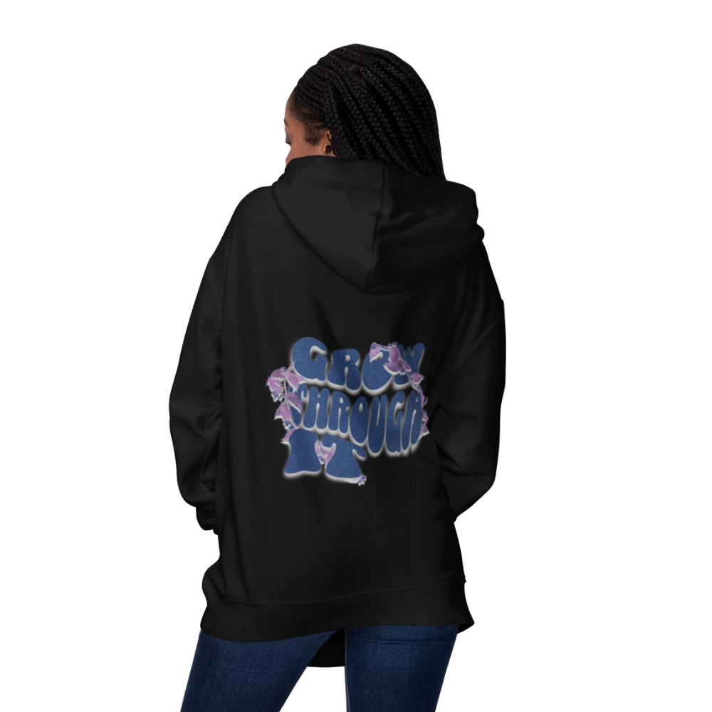 Grow Through It Oversized Zipper Hoodie