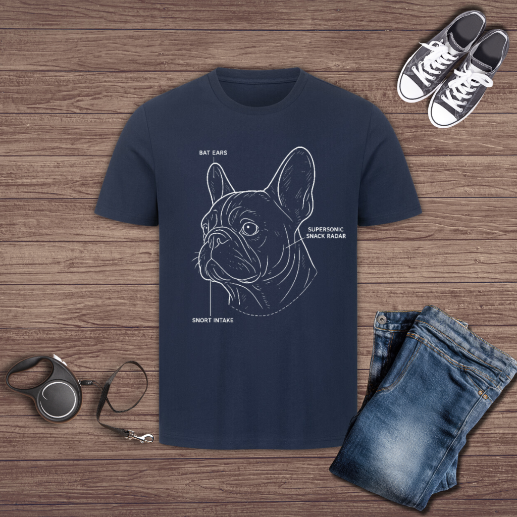 Frenchie Head T-Shirt