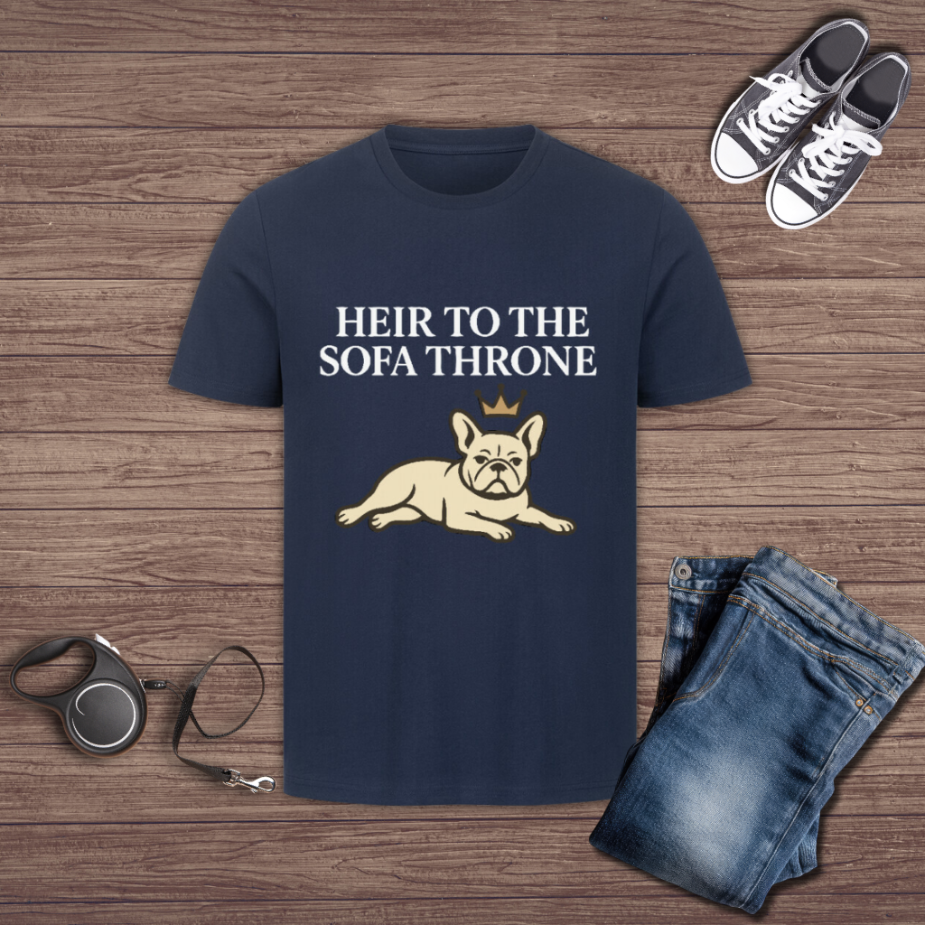 Sofa Throne Frenchie T-Shirt