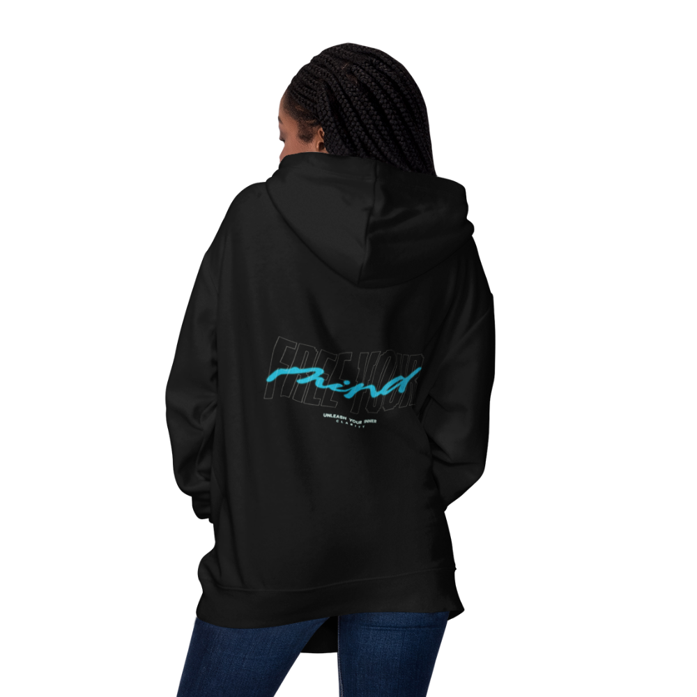 Free Your Mind Oversized Zipper Hoodie