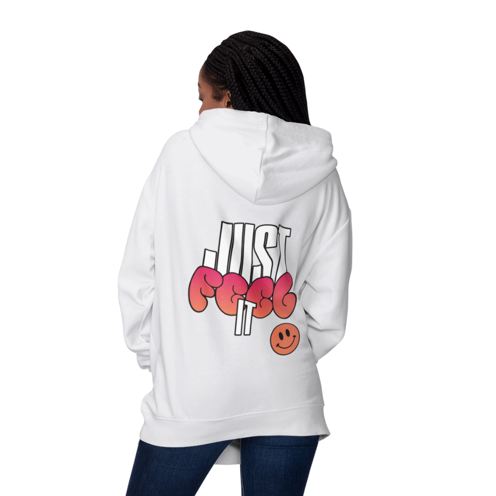 Just Feel It Oversized Zipper Hoodie