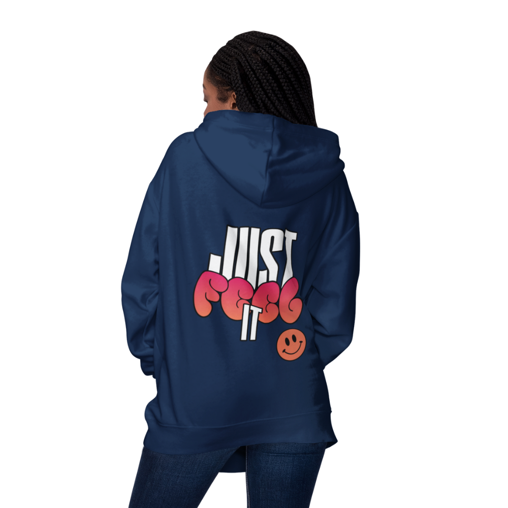 Just Feel It Oversized Zipper Hoodie