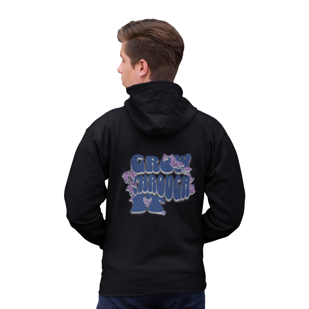 Grow Through It Oversized Zipper Hoodie