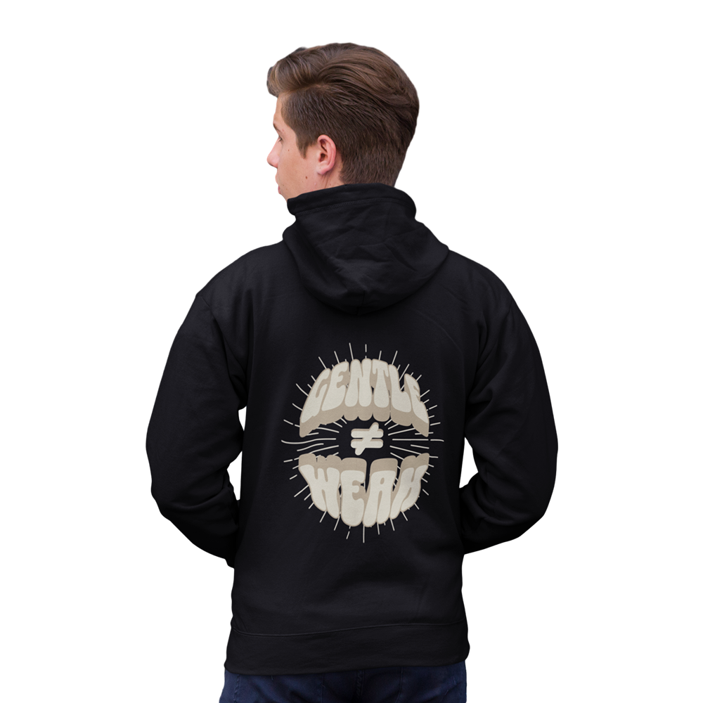 Gentle is not Weak Oversized Zipper Hoodie