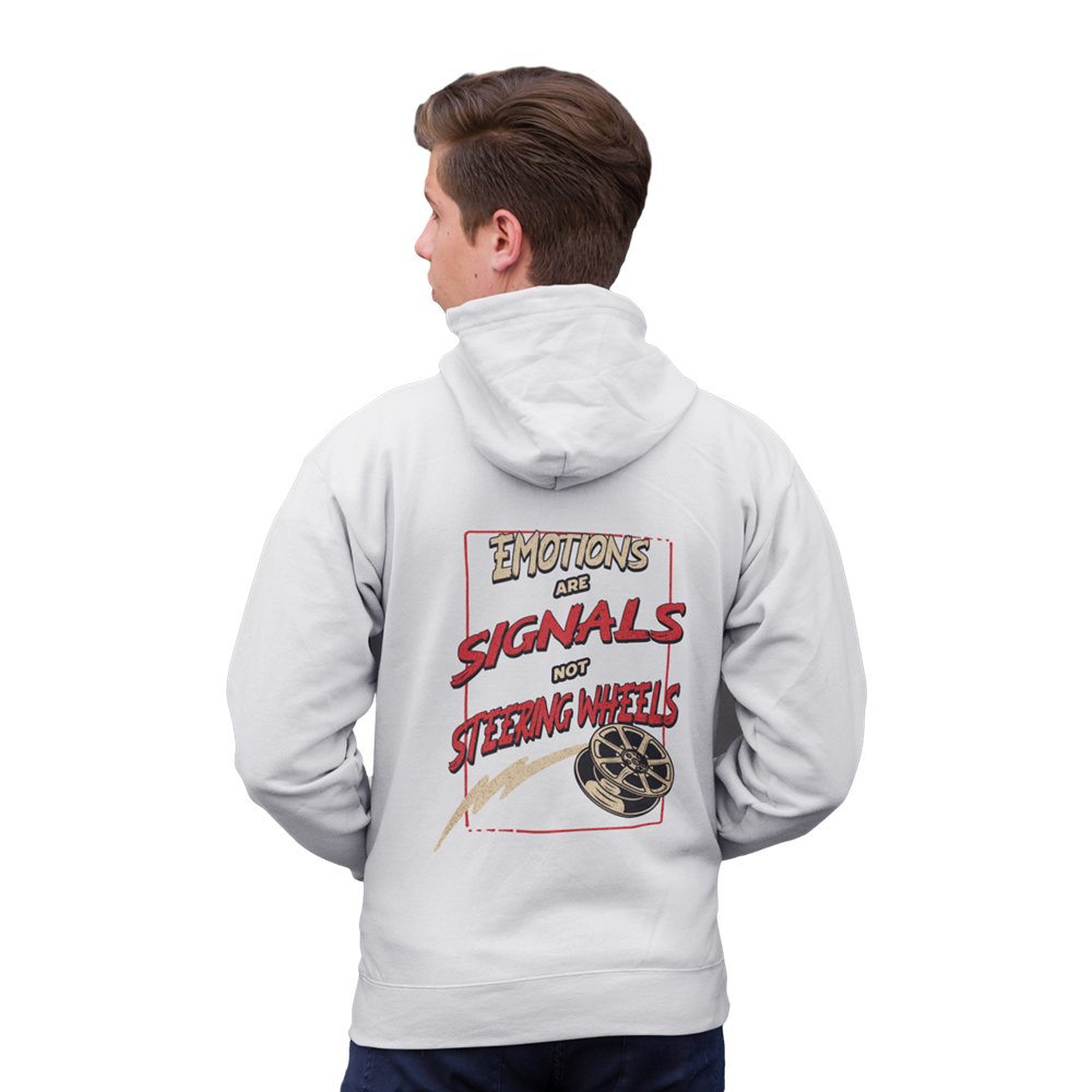 Feel It, Don´t Follow It Oversized Zipper Hoodie