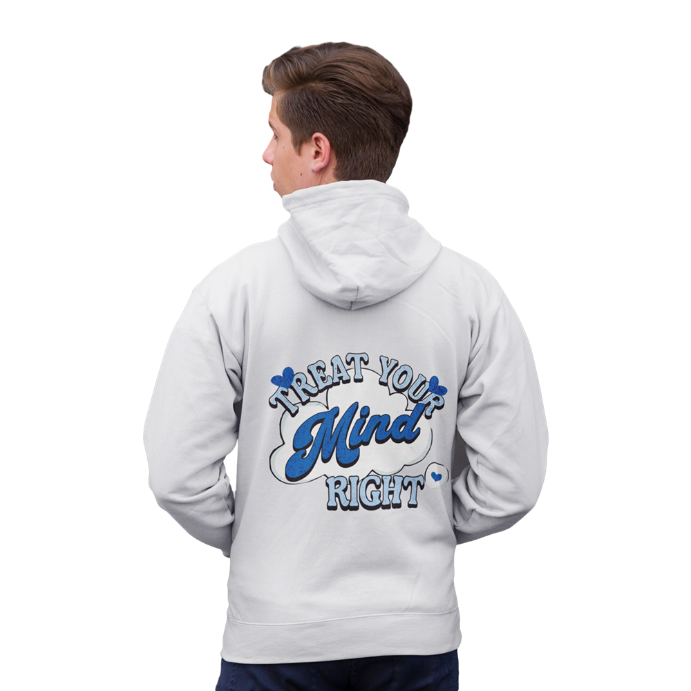 Treat Your Mind Oversized Zipper Hoodie