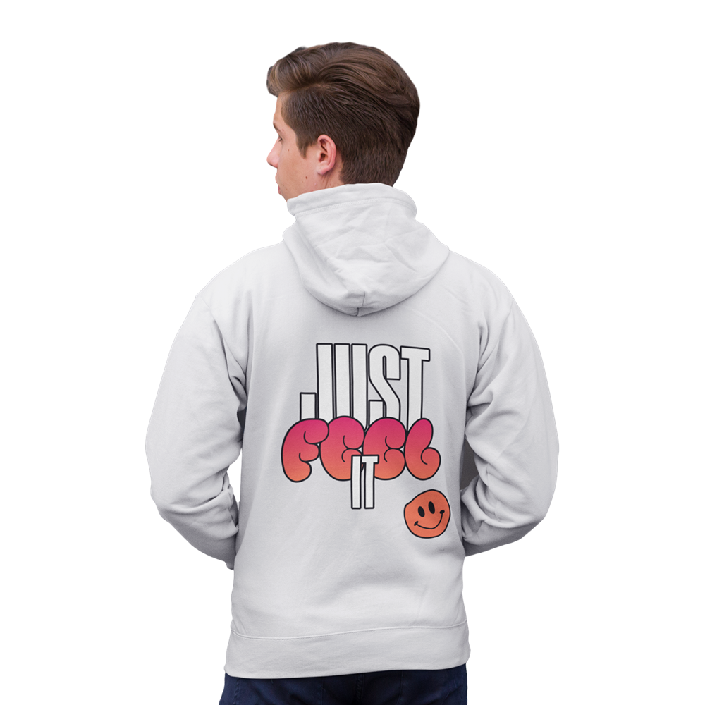 Just Feel It Oversized Zipper Hoodie