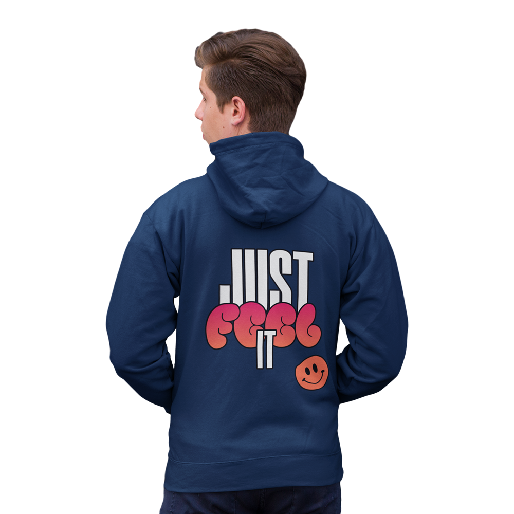 Just Feel It Oversized Zipper Hoodie