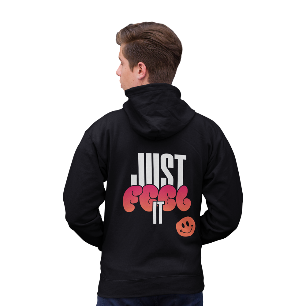 Just Feel It Oversized Zipper Hoodie