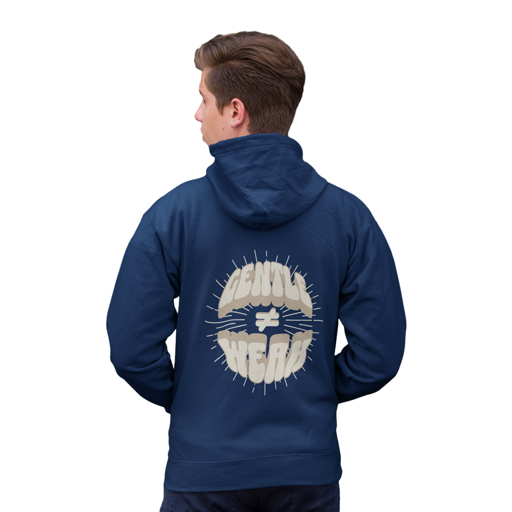 Gentle is not Weak Oversized Zipper Hoodie